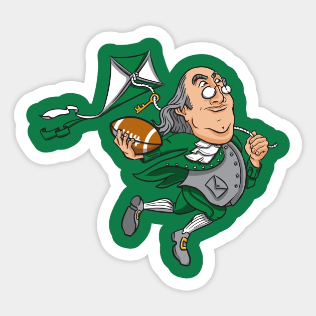 Philadelphia Eagles Ben Franklin Design Sticker by stayfrostybro